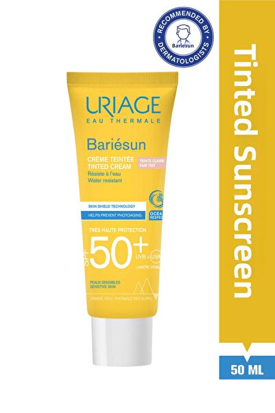 Uriage باريسن كريم كلير تي بعامل حماية من الشمس 50، 50 مل