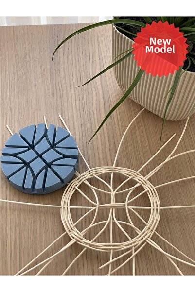 Mady Aksesuar Rattan Knitting Mold, Template, Pattern, Template Model No -39