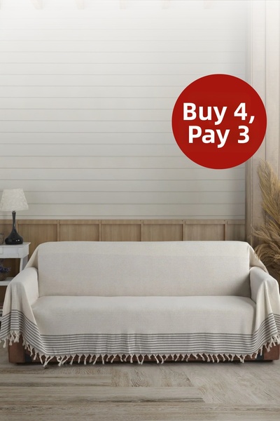 Lux Touch غطاء أذرع إكرو من قماش بولدان العضوي مقاس كبير بيرجاما 180 × 300 سم...