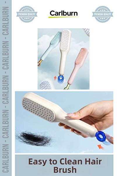 Carlburn # Perie de păr cu autocurățare, ergonomică, practică, elegantă, prof...