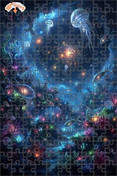 Esranın Dünyası لغز خشبي مكون من مزدوج الطبقات إطارًا بتصميم فانتاستيك سيبر ن...