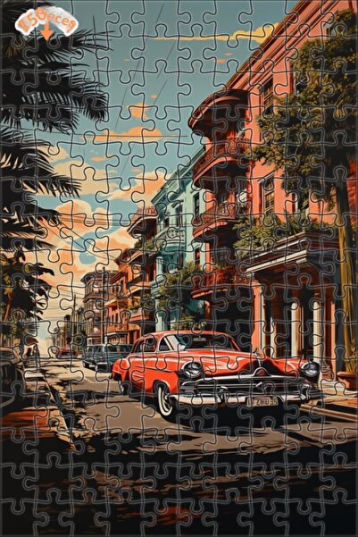 Esranın Dünyası لغز خشبي مكون من مزدوج الطبقات إطارًا بمظهر لوحة زيتية لمشهد ...