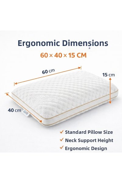 armegeda sıradışı tasarımlar Armegeda Colojen Visco Orthopedic Pillow – Ergonomic Sleep Comfort