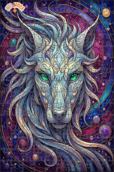 Esranın Dünyası لغز خشبي فني من ماجيكال وورلد فاونيك فايجيك، مزدوج الطبقات إط...