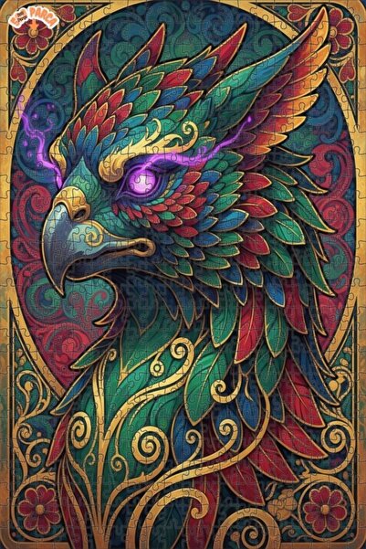 Esranın Dünyası لغز خشبي بتصميم لوحة زيتية لسيد الريش السحري 500 قطعة 50x30