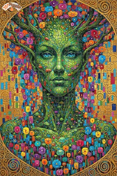 Esranın Dünyası لغز خشبي بإطار مزدوج الطبقات بمظهر لوحة زيتية لجنية الغابة ال...