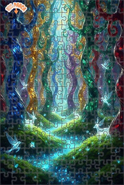 Esranın Dünyası لغز الغابة الكريستالية السحرية 150 قطعة 20x30