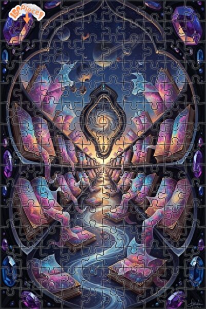 Esranın Dünyası لغز خشبي للفضاء المعرفي المجرمي مكون من مزدوج الطبقات إطارًا ...