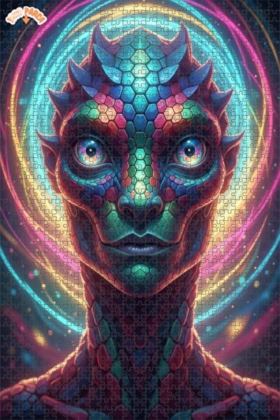 Esranın Dünyası Color Wheel Creature Portrait Digital Art Looking Like 1000 P...