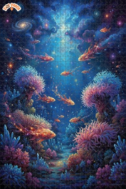 Esranın Dünyası لغز خشبي مكون من مزدوج الطبقات إطارًا بتصميم أسماك الغواصة ال...