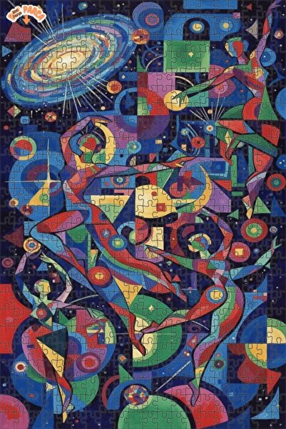 Esranın Dünyası لغز خشبي من مزدوج الطبقات إطارًا لتصميم فضاء الراقصين التجريد...