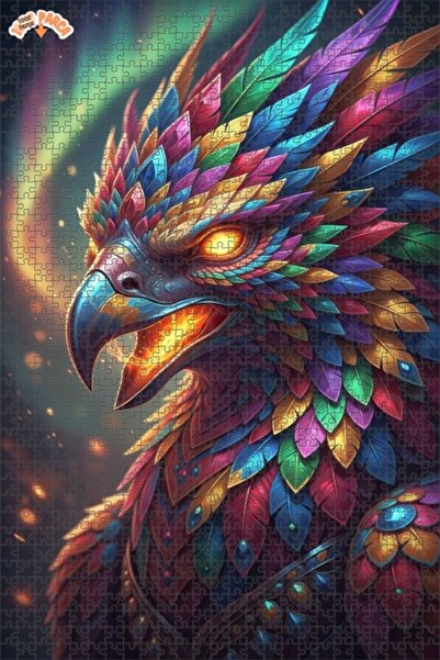 Esranın Dünyası لغز خشبي فني من سلسلة طائر النار من ريشة سحرية، مزدوج الطبقات...