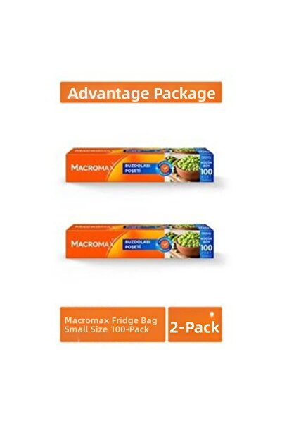 MATMEL 1 قطعة حقيبة ثلاجة ماكرامكس حجم صغير 2 × 100 قطعة