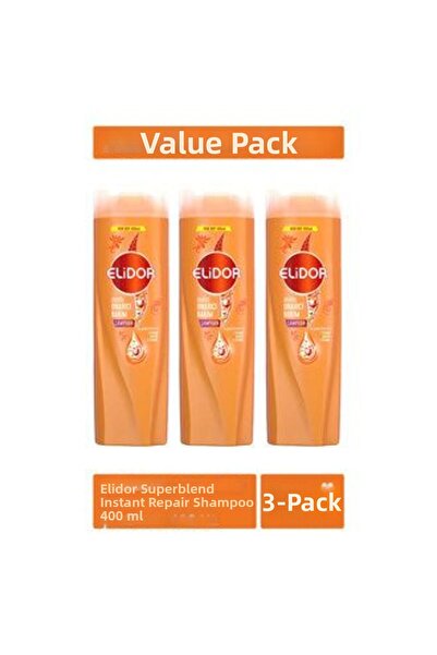 Elidor 5 Pieces Superblend Instant Repair Shampoo 3 X 400ml