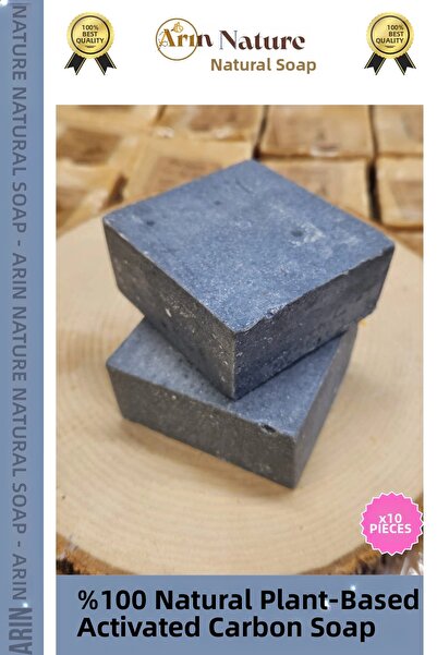 Carlburn # صابون الكربون المنشط ذو الرائحة الجميلة لليدين والوجه والشعر والجس...