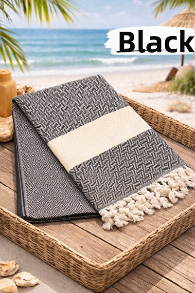 serelya منشفة الشاطئ بشتمال تركي 100% قطن دايموند منقوش منشفة حمام تركية 100x...