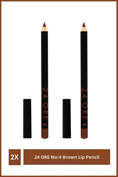 Deborah Milano 24 Ore N:4 Brown Brown Lip Pencilx2