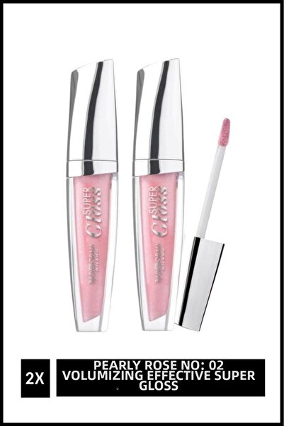 Deborah Milano Pearly Rose No: 02 Super Glossx2 with Plumping Effect