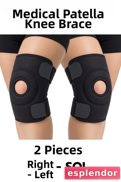 esplendor Medical patella knee brace support - dual right/left cross ligament...