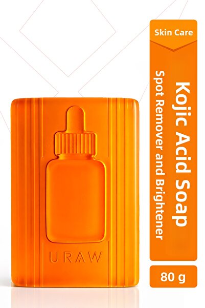 Uraw صابون حمض الكوجيك |   صابون مضاد للعيوب وتفتيح البشرة يعادل لون البشرة