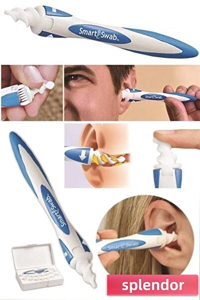 esplendor جهاز تنظيف الأذن برؤوس ناعمة مع 16 قطعة احتياطية