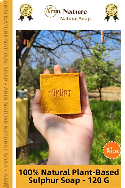 Carlburn # صابون الكبريت العشبي الأصلي 100% طبيعي وذو رائحة جميلة للشعر والوج...