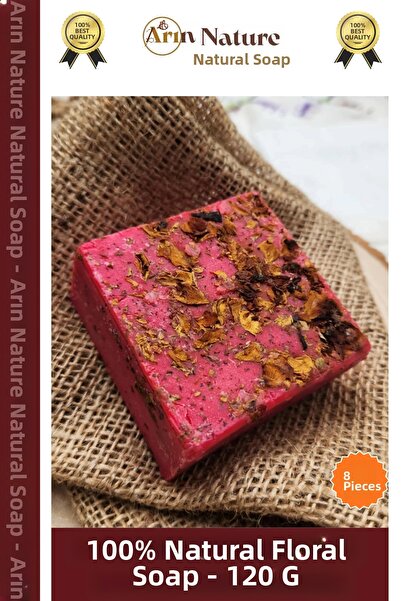 Carlburn # صابون الورد 100% طبيعي برائحة جميلة لليدين والوجه والشعر والجسم، ص...