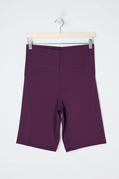Trendyol Curve Colanți sport tricotați Plum pentru ciclism/bicicletă/scurți, ...