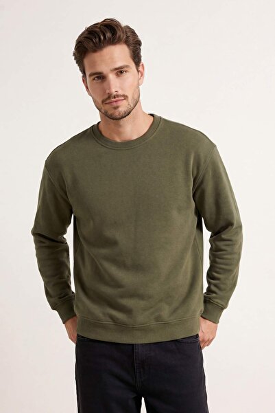 Trendyol Collection Kaki supradimensionat /Larg croială basic Interior Ş cu c...