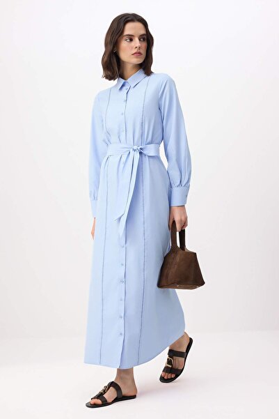 Trendyol Modest Rochie hijab din bumbac terry, țesătură simplă, fără căptușea...