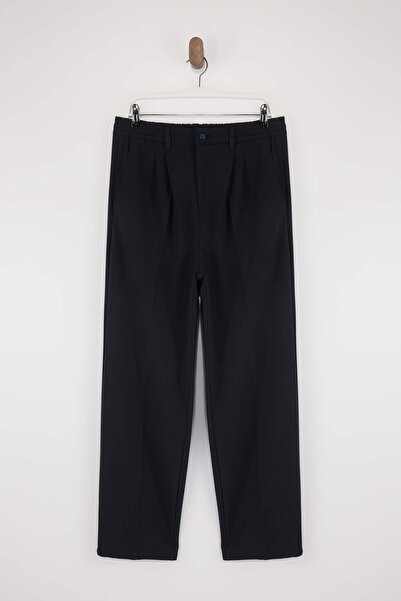 Trendyol Collection Marineblaue Herrenhose mit weitem Bein TMNSS26PL00021