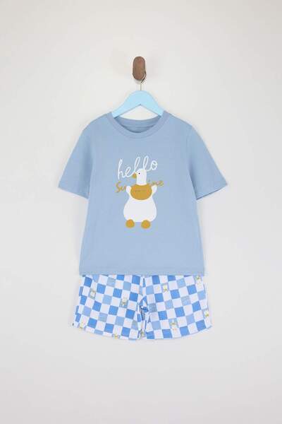 TRENDYOLKIDS Blue Boy's Pajama Set