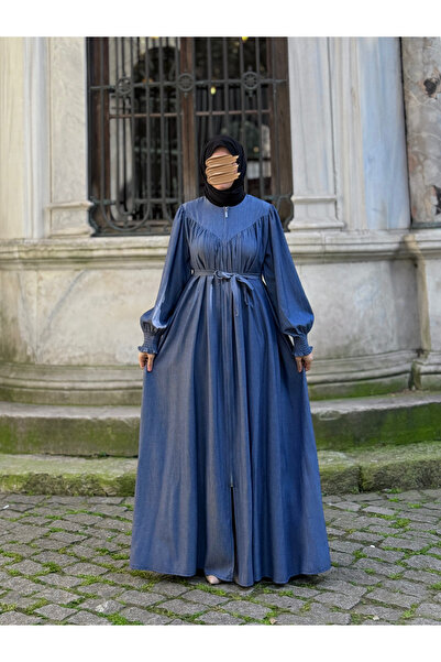 ankanoor Robă din denim cu decolteu în V 145CM ANKA269001