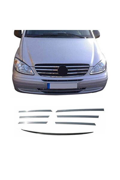 DRY Oto Aksesuar Vito W 639 Ön Panjur 7  Parça 2003 - 2010  Paslanmaz Çelik