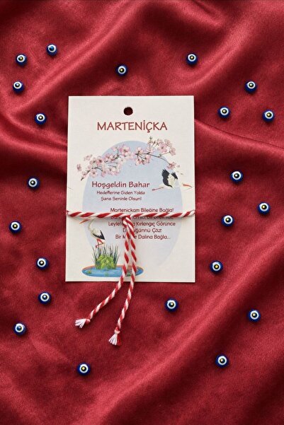 Novalune Şans Dilek Bereket Aşk Boncuklu Marteniçka Bileklik (KARTLI)