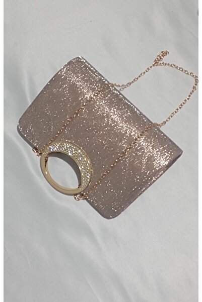 Şarra Gossi Bracelet Evening Dress Bag Gold Gece Bag Si