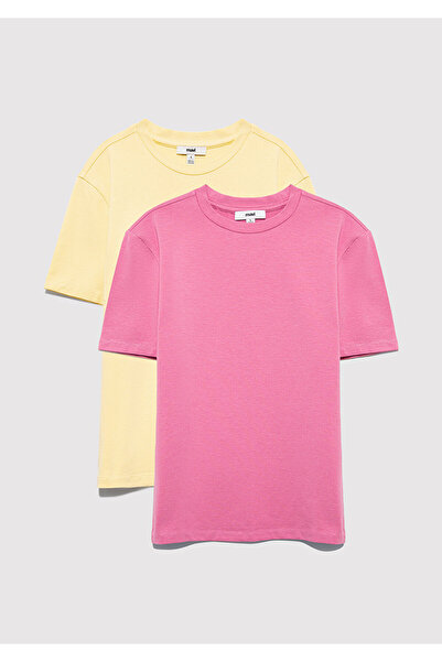 Mavi 2-pak ženska Osnovni majica kratkih rukava / Uskog kroja kroj 1611372-71187