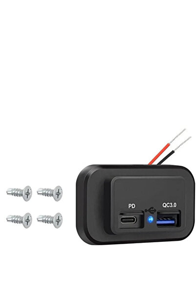 Mellifera USB Soketi QC3.0 USB A ve PD Bağlantı Noktası 12V Yat Tekne Motosik...