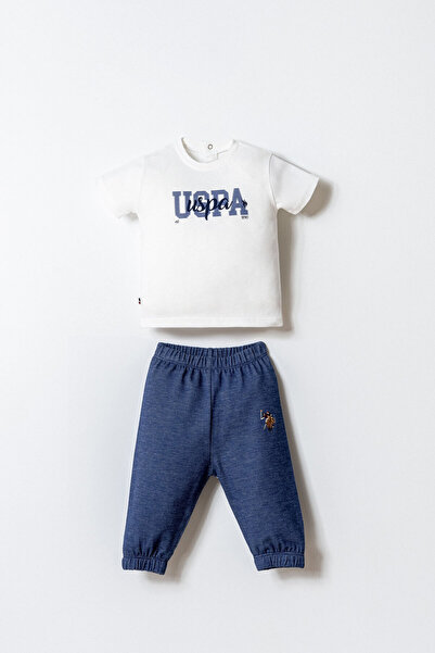 U.S. Polo Assn. Baby Boy White Suit