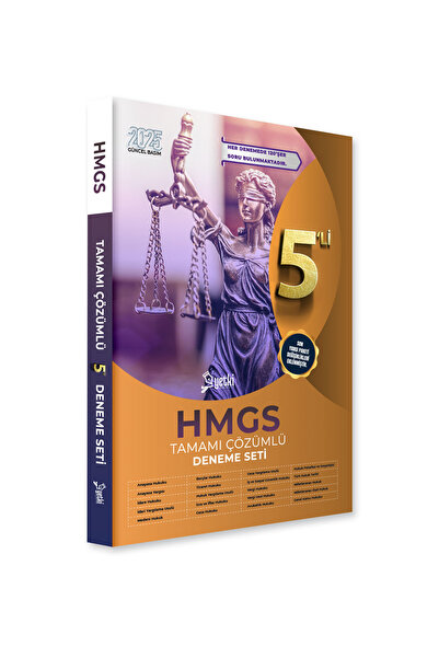 Yetki Yayıncılık 2025 Hmgs Hukuk Mesleklerine Giriş Sınavı 5'li Deneme Seti