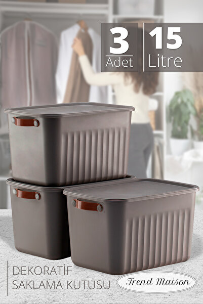 Trend Maison Çok Amaçlı Düzenleyici, Kapaklı Kutu, Dekoratif Saklama Kutusu, ...