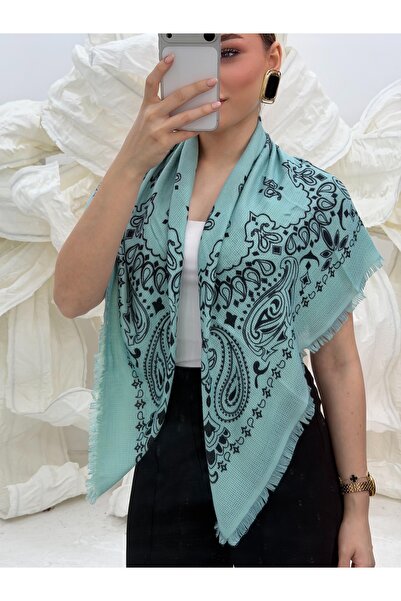 Luminos Butik Tirkizni Kujten Sa deznom Pamuk komada šala SAL1401