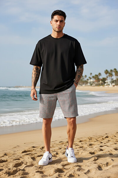 dehaine Pantaloni scurti, pentru barbati, casual, gri, 13118