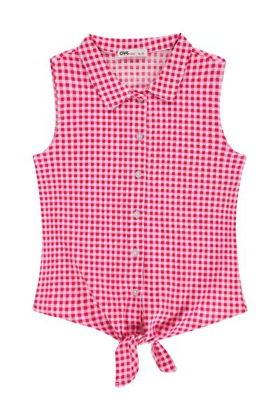 Civil Girls Πουκάμισο Pötikare για 6-9 ετών - Κόκκινο για 9-10 ετών