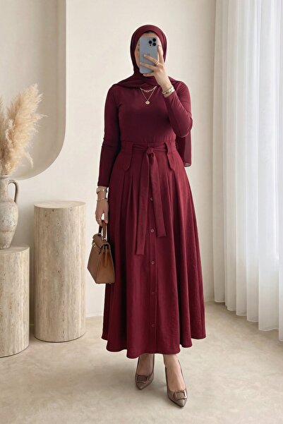 HİJABAYA Φούστα αλεξίπτωτου με κουμπιά μπροστά και κορδόνια