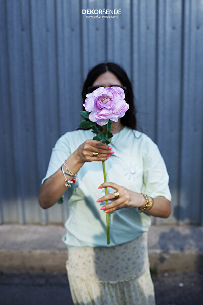 Dekorsende Yapay Erengül Dalı Lila 58 cm