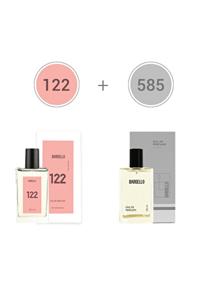 Bargello 585 Erkek 50 ml Parfüm Edp Floral + Bargello edp 122 Oriental Parfüm