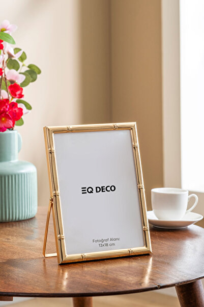 Eq deco Golden Bamboo 13x18 Fotoğraf Çerçevesi Masaüstü Dekoratif Çerçeve