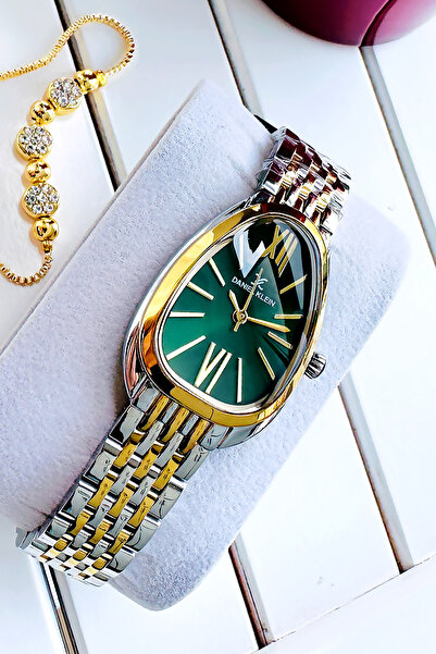 Daniel Klein Kadın Kol Saati 3 Atm Su Geçirmez Gümüş-gold Renk Çelik Kordon +...