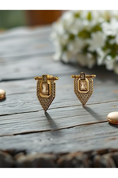 Bo Takı ve Aksesuar Zirkon taşlı küpe